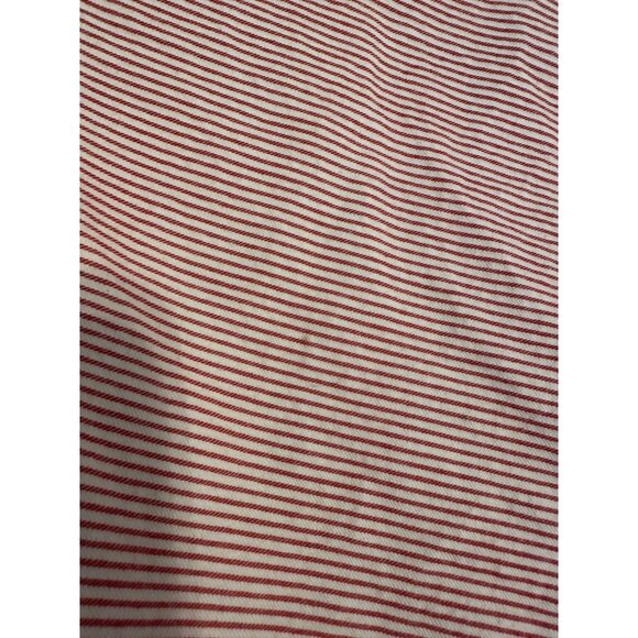 VTG Ralph Lauren Twin Striped Cotton Pleated Dust Ruffle Bedskirt Rustic Cottage - Picture 10 of 16
